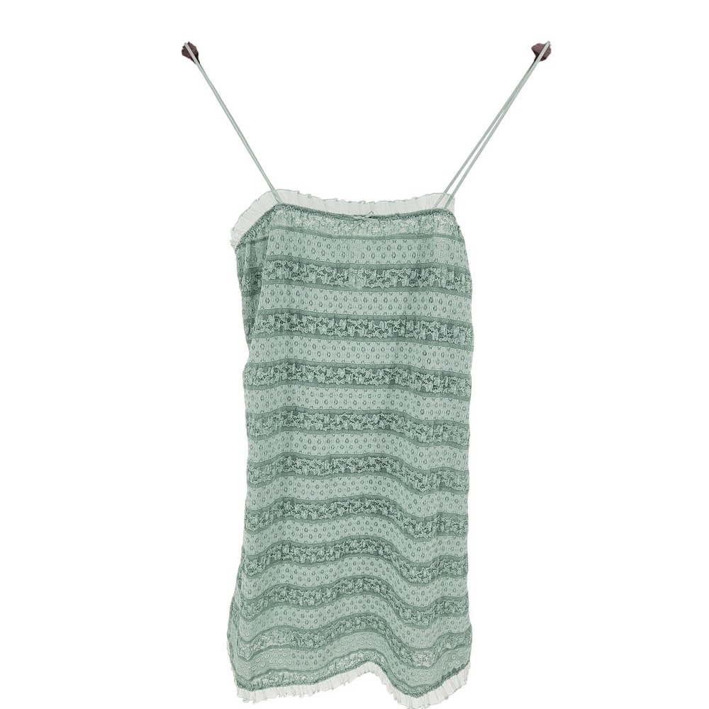 Wild Fable Sage Green Sheer Lace Mini Dress Lingerie Ruffle Small NEW